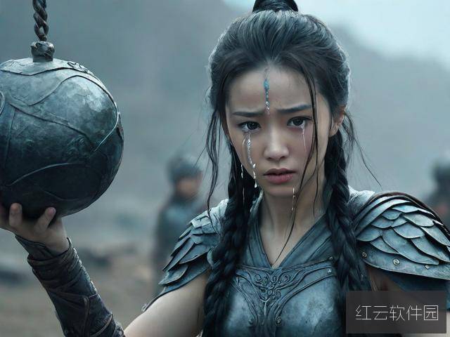 西施流眼泪翻白眼咬铁球,一幅令人浮想联翩的高清壁纸